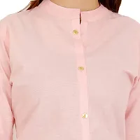 Golden Buta Women's Cotton Golden Button Straight Kurti(M203,XXL,BABYPINK)-thumb3