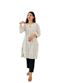 White Daimond CottonTrendy Womens Kurti With Bottomwear And Dupatta-thumb2