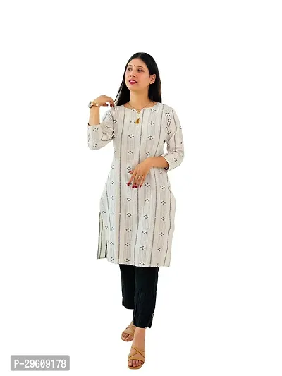 White Daimond CottonTrendy Womens Kurti With Bottomwear And Dupatta-thumb3