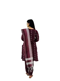 Maroon Keypad Cotton Trendy Womens Kurti witrh Bottomwear  and Dupatta-thumb1