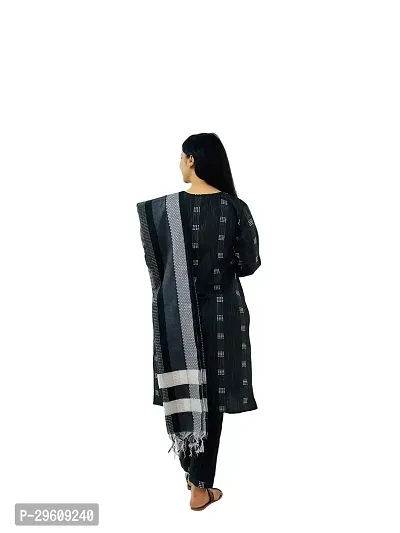 Black Keypad Cotton Trendy Womens Kurti witrh Bottomwear  and Dupatta-thumb3