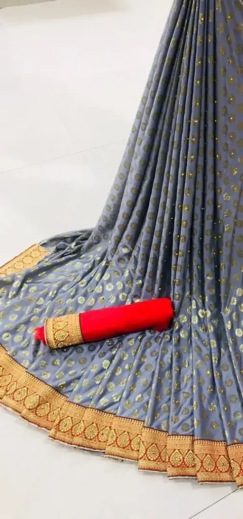 Beautiful Silk Blend Saree without Blouse piece