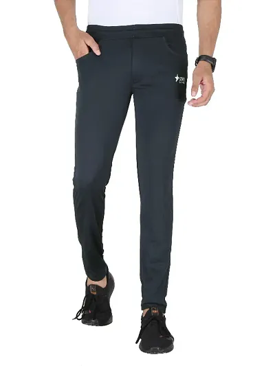 Trendy Polyester Spandex Regular Track Pants For Men 