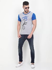 Stylish Cotton Blend Men's T-Shirt-thumb1