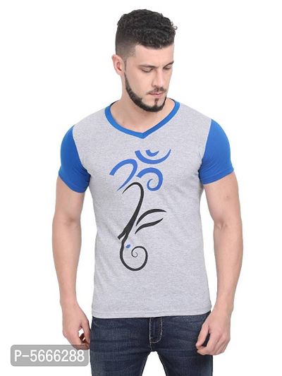 Stylish Cotton Blend Men's T-Shirt-thumb0