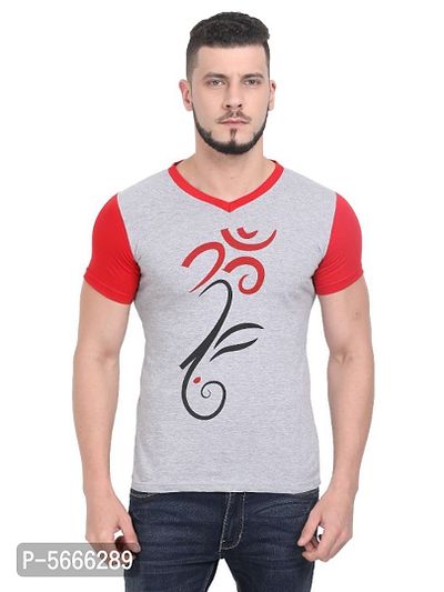 Stylish Cotton Blend Printed T-Shirt for Men