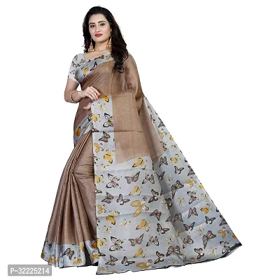 Beautiful Polycotton Printed Women Saree without Blouse piece