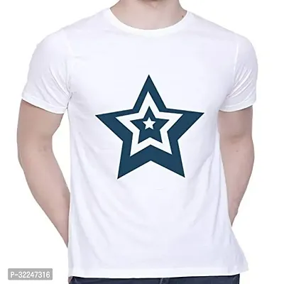 Stylish Cotton White Printed Tees For Men-thumb0