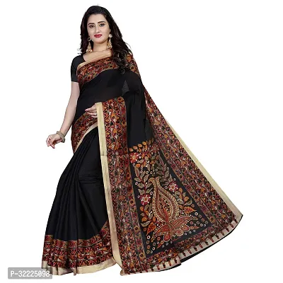 Beautiful Polycotton Printed Women Saree without Blouse piece-thumb0