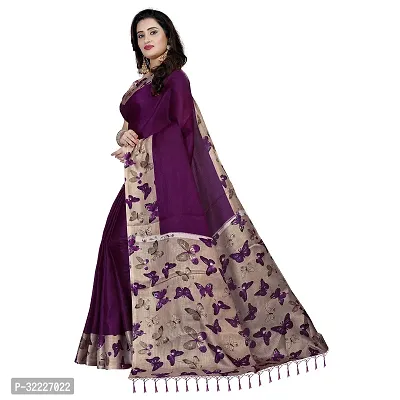 Beautiful Polycotton Printed Women Saree without Blouse piece