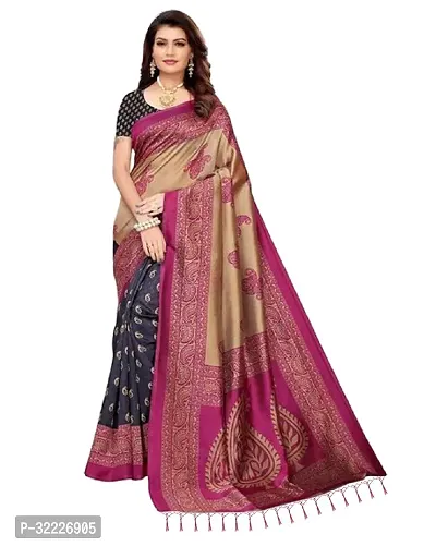 Beautiful Polycotton Jacquard Women Saree without Blouse piece-thumb0