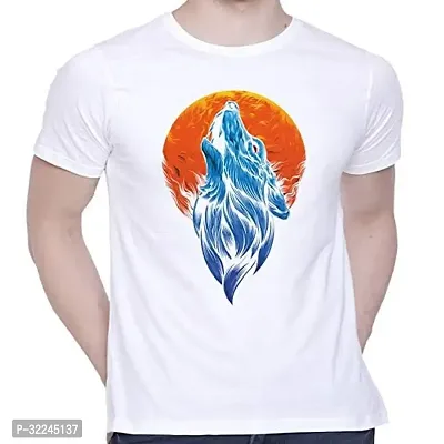 Reliable White Cotton Blend Round Neck Tees For Men