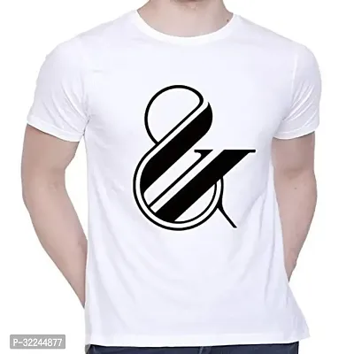 Reliable White Cotton Blend Round Neck Tees For Men-thumb0