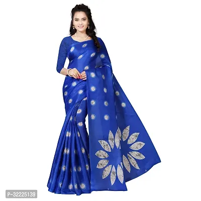 Beautiful Polycotton Printed Women Saree without Blouse piece-thumb0