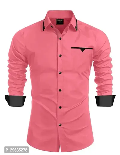 Men Regular Fit Solid Casual Shirt-thumb0