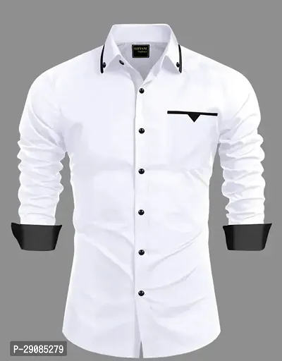 Men Regular Fit Solid Casual Shirt