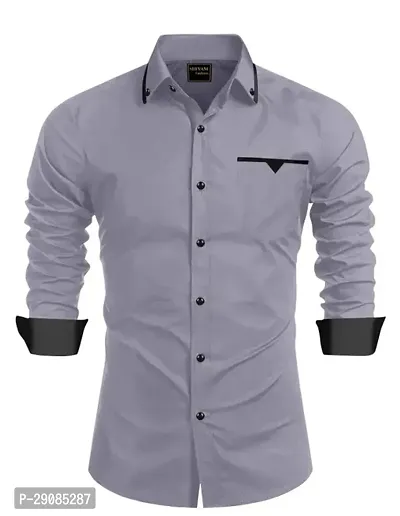 Men Regular Fit Solid Casual Shirt