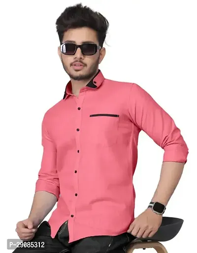 Men Regular Fit Solid Casual Shirt