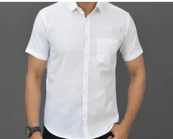 Comfortable Cotton Short Sleeve Formal Shirt 