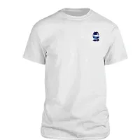 Radium Deal Mens Regular Fit White Glows in Dark T- Shirt - Respect Blue Logo (#98 - MEDIUM)-thumb1