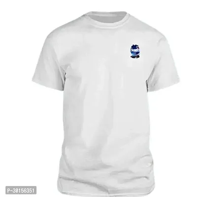 Radium Deal Mens Regular Fit White Glows in Dark T- Shirt - Respect Blue Logo (#98 - MEDIUM)-thumb2