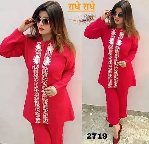 Fancy Indo Western Rayon Kurta Co-ord Set