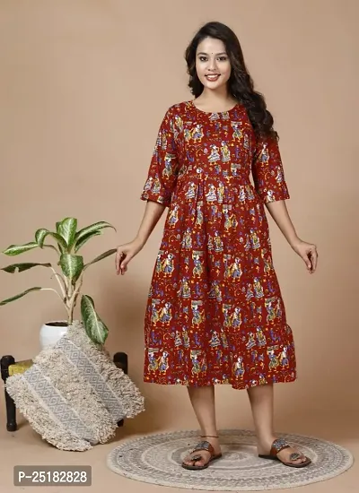 Fancy Rayon Maternity Feeding Kurtas For Women