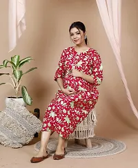 Fancy Rayon Maternity Feeding Kurtas For Women-thumb1