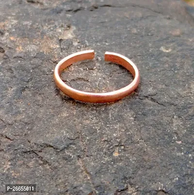 Parakash Gems Pure Copper Tamba Ke Challa Ring Adjustable For Men and Women-thumb0