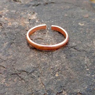 Parakash Gems Pure Copper Tamba Ke Challa Ring Adjustable For Men and Women