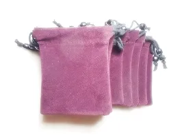 Shining Wings Velvet Gift Pouch Jewellery Pouch Potli Bag (Pack of 20)-thumb1