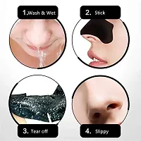 Nose Strips Blackhead Remover Skin Care Cleansing Charcoal Nose Strips Blackheads, Whiteheads Remover, Pore Cleanser, with Natural Extracts, for Women, All Skin Types (6 Strips)-thumb2