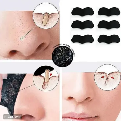 Skin Care Cleansing Charcoal Nose Strips (6 Strips), Blackheads, Whiteheads Remover, Pore Cleanser, with Natural Extracts, for Women, All Skin