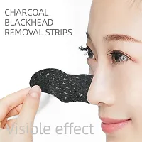 Skin Care Cleansing Charcoal Nose Strips (6 Strips), Blackheads, Whiteheads Remover, Pore Cleanser, with Natural Extracts, for Women, All Skin-thumb2