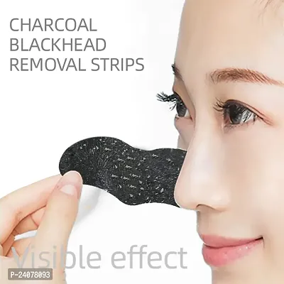 Skin Care Cleansing Charcoal Nose Strips (6 Strips), Blackheads, Whiteheads Remover, Pore Cleanser, with Natural Extracts, for Women, All Skin-thumb3