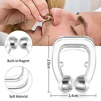 Anti Snoring Device For Men and Women Soft Silicon Nose Clip | Unisex Stop Snoring Anti Snore Free Sleep Silicone Magnetic Nose Clip | Nose Clip | Snoring Stopper-thumb3