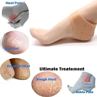 Silicone Gel Heel Pad Socks For anti heel Swelling Pain Relief Dry Hard Cracked Heels Repair Cream Foot Care Ankle Support Cushion-thumb2