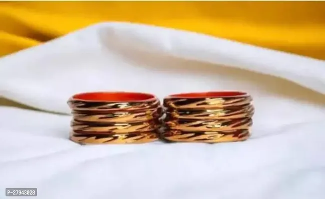 Elegant Golden Brass American Diamond Bangles or Bracelets For Women