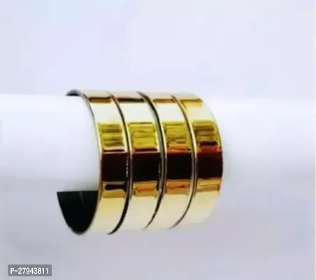 Elegant Golden Metal American Diamond Bangles For Women