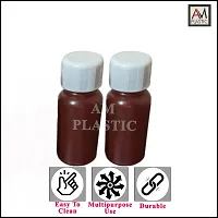 A M Plastic 10 ml Liquid AMBER TYPE Homeopathy Plastic Bottles With Inner and Outside Cap - Pack of 1000-thumb3