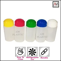 A M Plastic Bio Pet Homeopathic Opaque Bottles With Color Cap - 10 Gram - Pack Of 100-thumb2