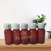 A M Plastic 10 ml Liquid AMBER TYPE Homeopathy Plastic Bottles With Inner and Outside Cap - Pack of 1000-thumb2