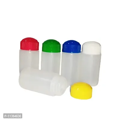 A M Plastic Bio Pet Homeopathic Opaque Bottles With Color Cap - 10 Gram - Pack Of 100-thumb0