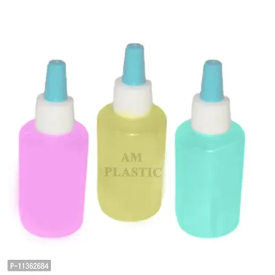 A M Plastic Cap Type Transparent Dropper Bottles 5 ml Liquid Dropping Bottles - Pack of 100-thumb3