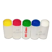 A M Plastic Bio Pet Homeopathic Opaque Bottles With Color Cap - 10 Gram - Pack Of 100-thumb1