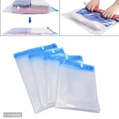 CPEX Reusable Vacuum Storage Space Saver Sealer Bags for Clothes, Pillows, Curtains, and Travelling Storage Bags Set of 4 Different Size? (50 x 60cm),(60x80cm),(70x100cm),(80x120cm)-thumb3