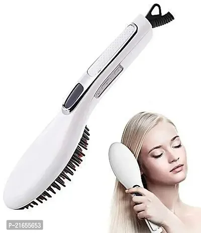 Cpixen Pro-Line Brush Hair Straightener Comb Irons Styling Electric (Multi color)-thumb0