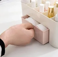 CPEX Plastic Multi Functional Rectangular Cosmetic Storage Organizer Box with Drawer (Multicolor, 22x10.5x10.5cm/8.66x4.13x4.13'')-thumb1