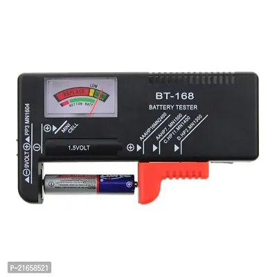 Cpixen Battery Tester Universal Battery Checker for AA AAA C D 9V 1.5V Button Cell Batteries (Model: BT-168)-thumb2