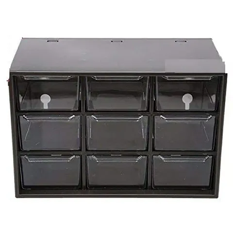 SOCHEP 9 Drawer Multipurpose Plastic Storage Box Jewelry Sundries Organizer Desktop Office Supplies Cabinet